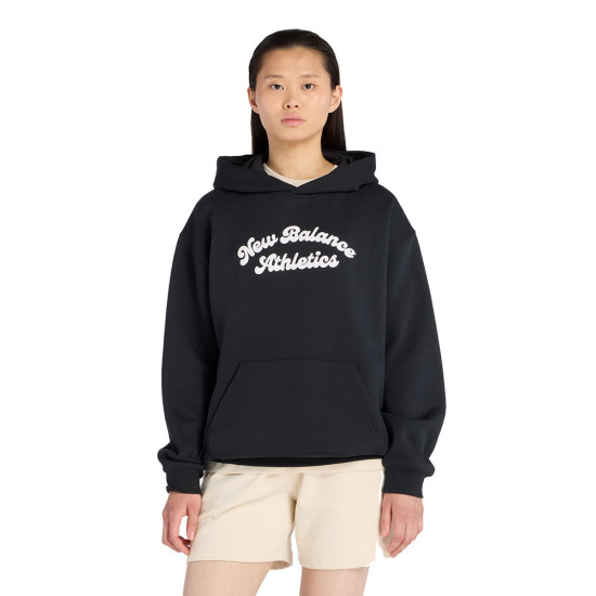 New Balance Γυναικείο φούτερ Linear Heritage Fleece Long Hoodie